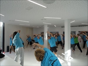En mayo continúnan las actividades fijas de "La Casilla" como la gimnasia gerontoógico