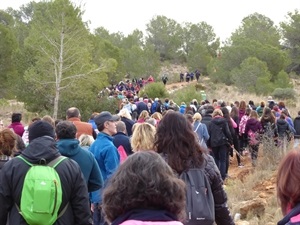 El recorrido senderista de 5 km. era apto para todas las edades