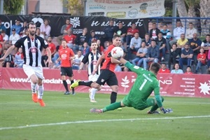 Morgado al anotar definitivo 5-3, al primer toque