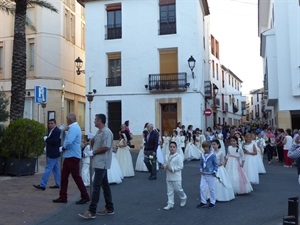 Final de la procesión de Corpus Cristi