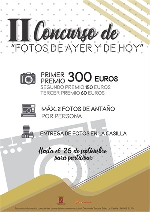Cartel del II Concurso de “Fotos de Ayer y Hoy”