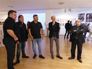 En la inauguración estuvieron presentes Daniel Dicenta, Pedro Lloret, concejal de Cultura y Francesc Sempere, director de l'Auditori
