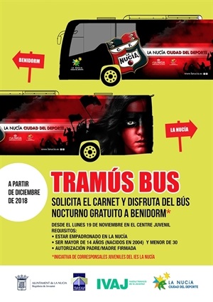 El "Tramús Bús" abre el lunes 19 de noviembre