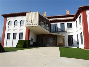 Vista del edificio educativo de la Seu Universitària de La Nucía