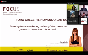 “Estrategias de marketing online: ¿Cómo crear un producto de turismo deportivo?” ha abierto esta mañana el “Foro Crecer Innovando Lab_ Nucia”