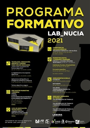 Lab_Nucia cuenta con un amplio programa de formación