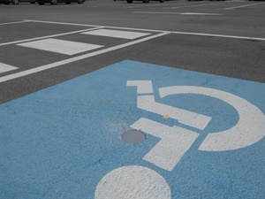 Sensores instalados en las plazas de aparcamiento de movilidad reducida de La Nucía, dentro de este proyecto de Plataforma Tecnológica