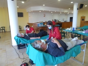La donación de sangre se realizó en el Salón Social El Cirer de La Nucía