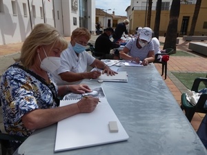 El Taller de Dibujo y Pintura arrancó ayer con 10 alumn@s