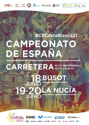 Cartel del Campeonato de España de Ciclismo en ruta 2021