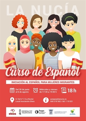 Cartel del Curso de Española para Mujeres Migrantes