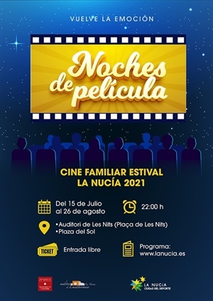 El Ciclo de Cine Familiar Estival 2021 ha programado 12 películas, con entrada gratuita