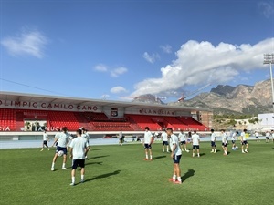 Hoy jueves 2 de septiembre la “rojita” ha estado entrenando en el Estadi Olímpic Camilo Cano de La Nucia