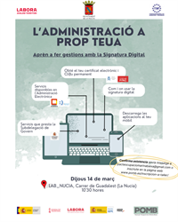 Lab_Nucia acogerá un taller sobre gestiones y servicios con Firma Digital